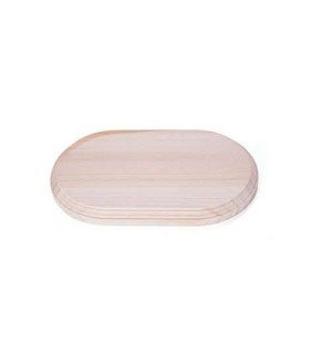 Support, round solid pine wood base