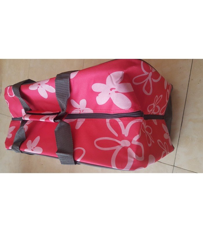 Pink suitcase for sewing machine