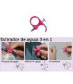 Estirador de aguja Rosa con corta hilo