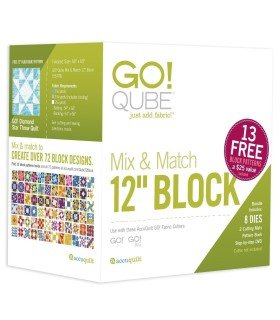 Accuquilt Go - Bloc de découpe Cube 8 formes 12" (GO)