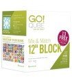 Accuquilt Go - Cube 8 Shapes Cutting Block 12" (GO)