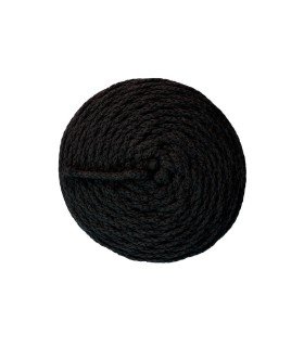 Cordon de fil tressé noir pour crochet