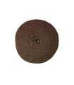 Cordon de fil tressé marron foncé pour crochet