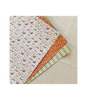 Lot de 3 feuilles adhésives textiles en coton à décorer de Daily Like my buddy