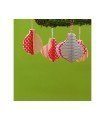 Lot de 3 feuilles adhésives textiles en coton à décorer de Daily Like daily Christmas