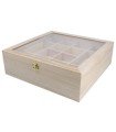 Caja vitrina expositor de madera para decorar