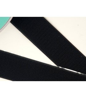 Black adhesive velcro 50mm hook