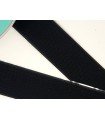 Black adhesive velcro 50mm hook