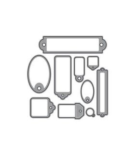 Découpes d'étiquettes pour machine de découpe misskuty et autres marques de cônes sizzix