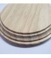 Supporto, base rotonda in legno massello di pino da decorare