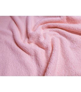 Pink cotton terry fabric