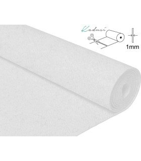 Feutre au mètre Blanc épaisseur 1mm