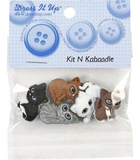 Decorative buttons cats