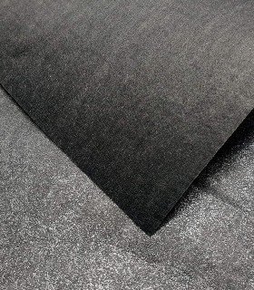 Black-Gray thermoadhesive non-woven fabric 1 side MEDIUM hardness