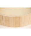 Round balsa wood tray