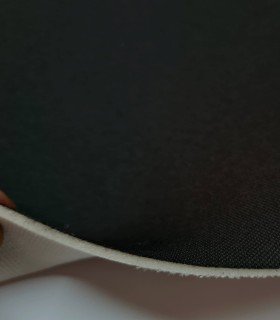 Black fabric for upholstering with support