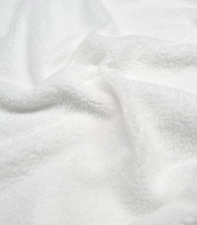 Natural white shearling fabric