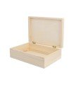 Wooden box without closure to decorate