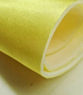 Yellow fabric with foam for carnival