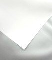 White and silver opaque, fireproof and waterproof Foscurit PVC fabric