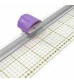 Ruler with rotary cutter