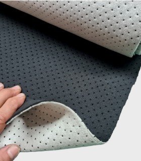 Perforated velcro fabric with neoprene