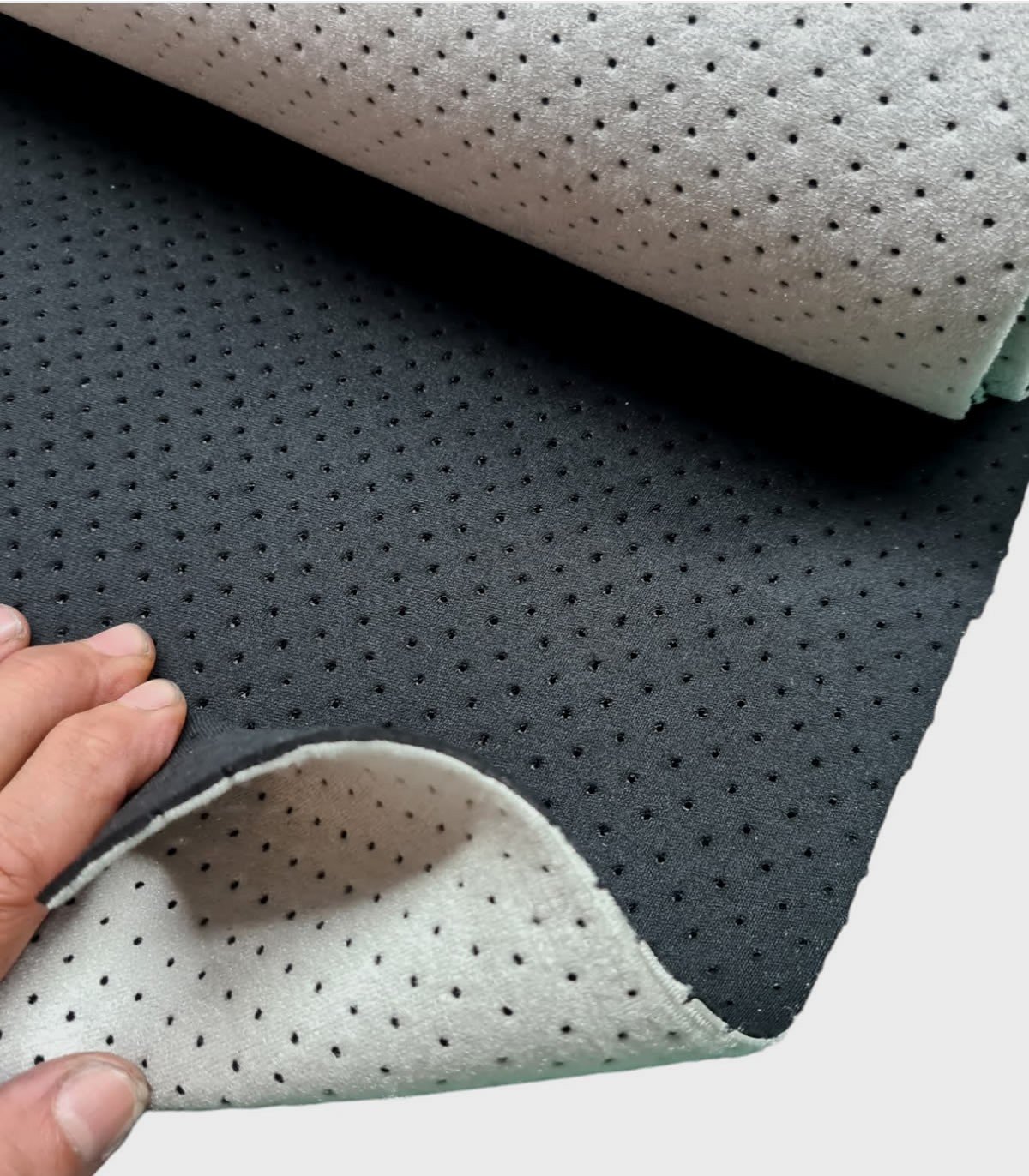 Velcro fabric perforated with 3mm neoprene