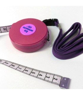 Tape measure in centimeters and inches