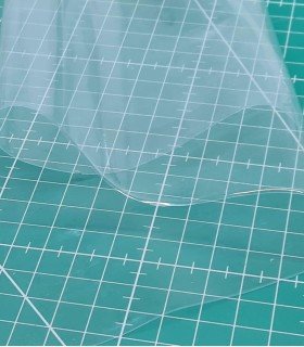 Plástico muy fino para manualidades transparente fino fácil de coser y cortar