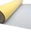 Light gray adhesive carpet to upholster the floor and trunk of cars, vans and boats