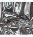 Gray patent leather fabric