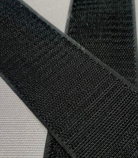 Velcro à coudre crochet noir 50mm