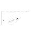 Pattern making ruler kit with set square and armhole