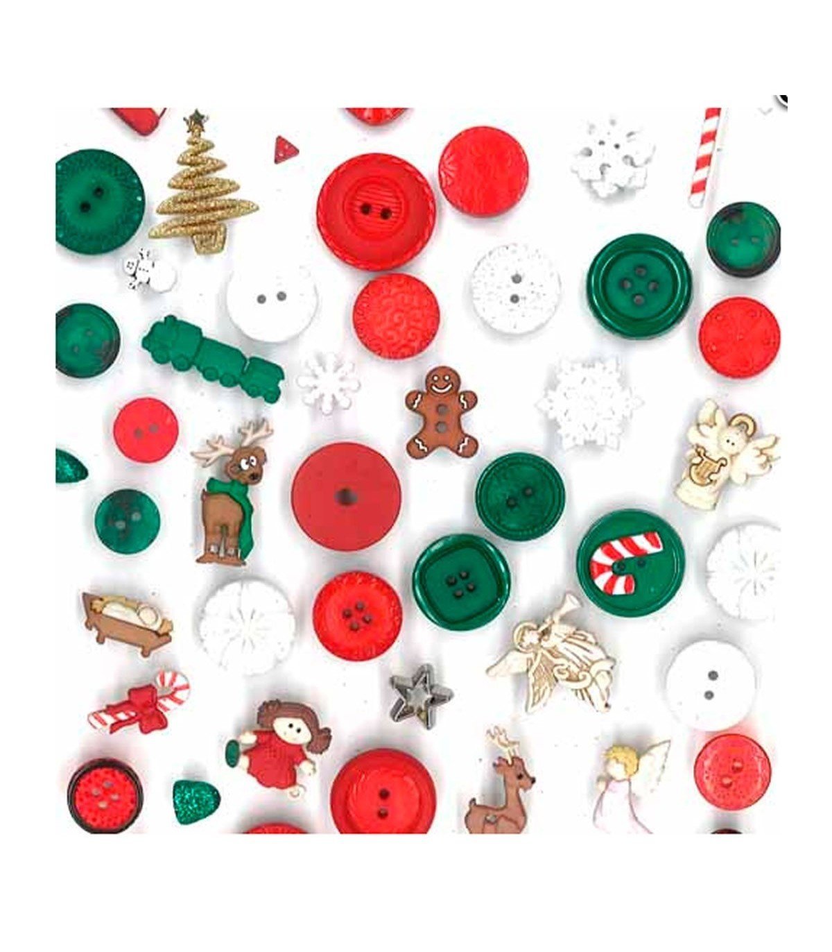 Botones decorativos para patchwork de navidad
