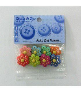 Decorative flower buttons