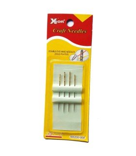 Double hole artisan hand sewing needles