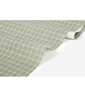 Linen fabric cross stripe DailyLike