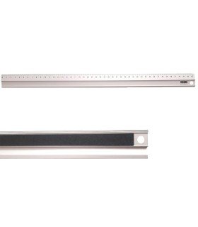 Ruler with non-slip and millimeter brake