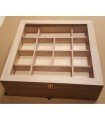 Coffret vitrine en bois